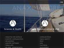 Tablet Screenshot of anaximandre.com